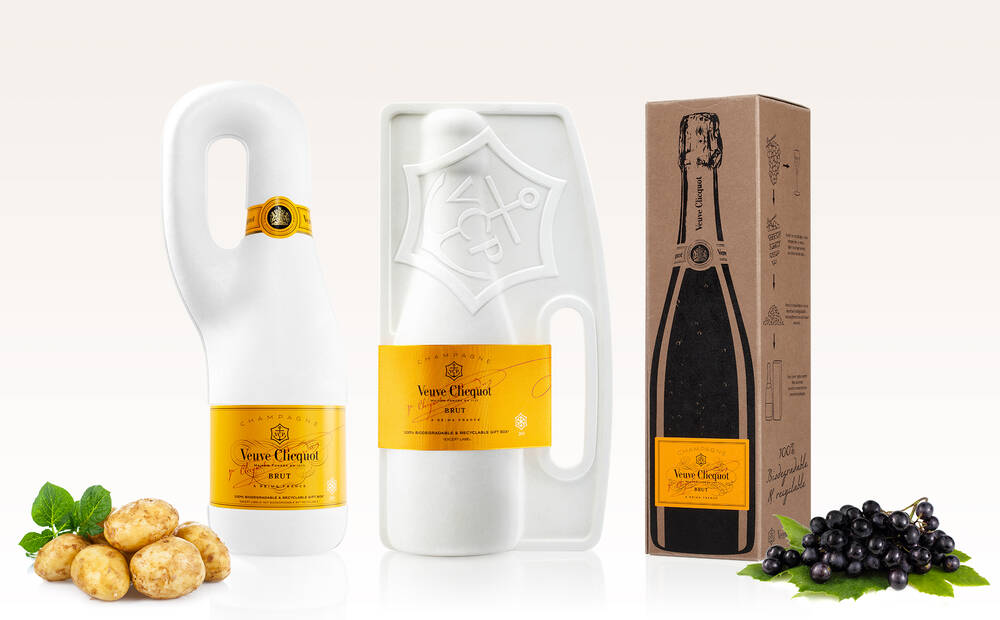 Packaging sostenibile Veuve Clicquot Champagne