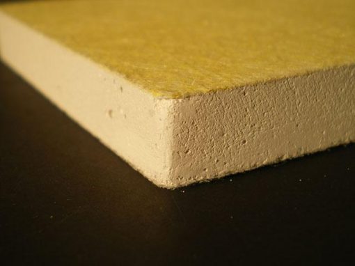 Materiale composito in gesso e fibre di vetro